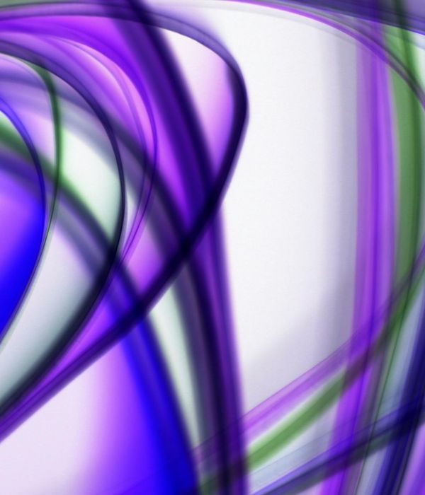 Abstract glowing lines representing fluid movement and physical balance