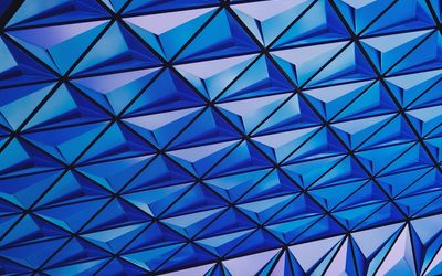 Symmetric abstract pattern of lines representing digital workspace